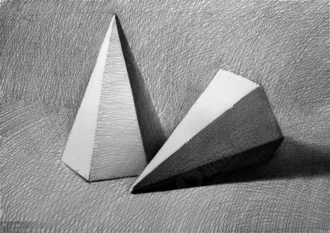 初级风景素描写生