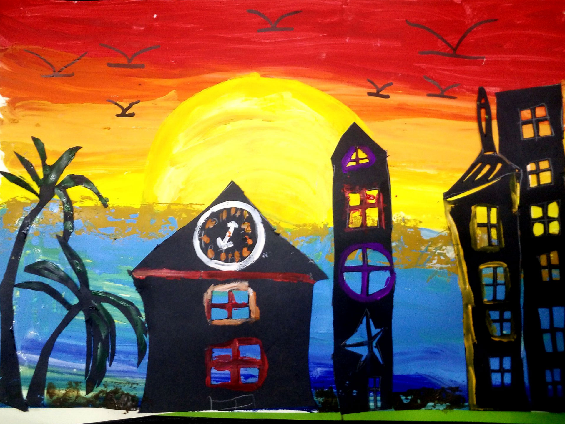 拼音创意绘画图