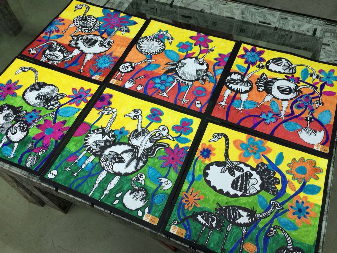 儿童海洋绘画螃蟹