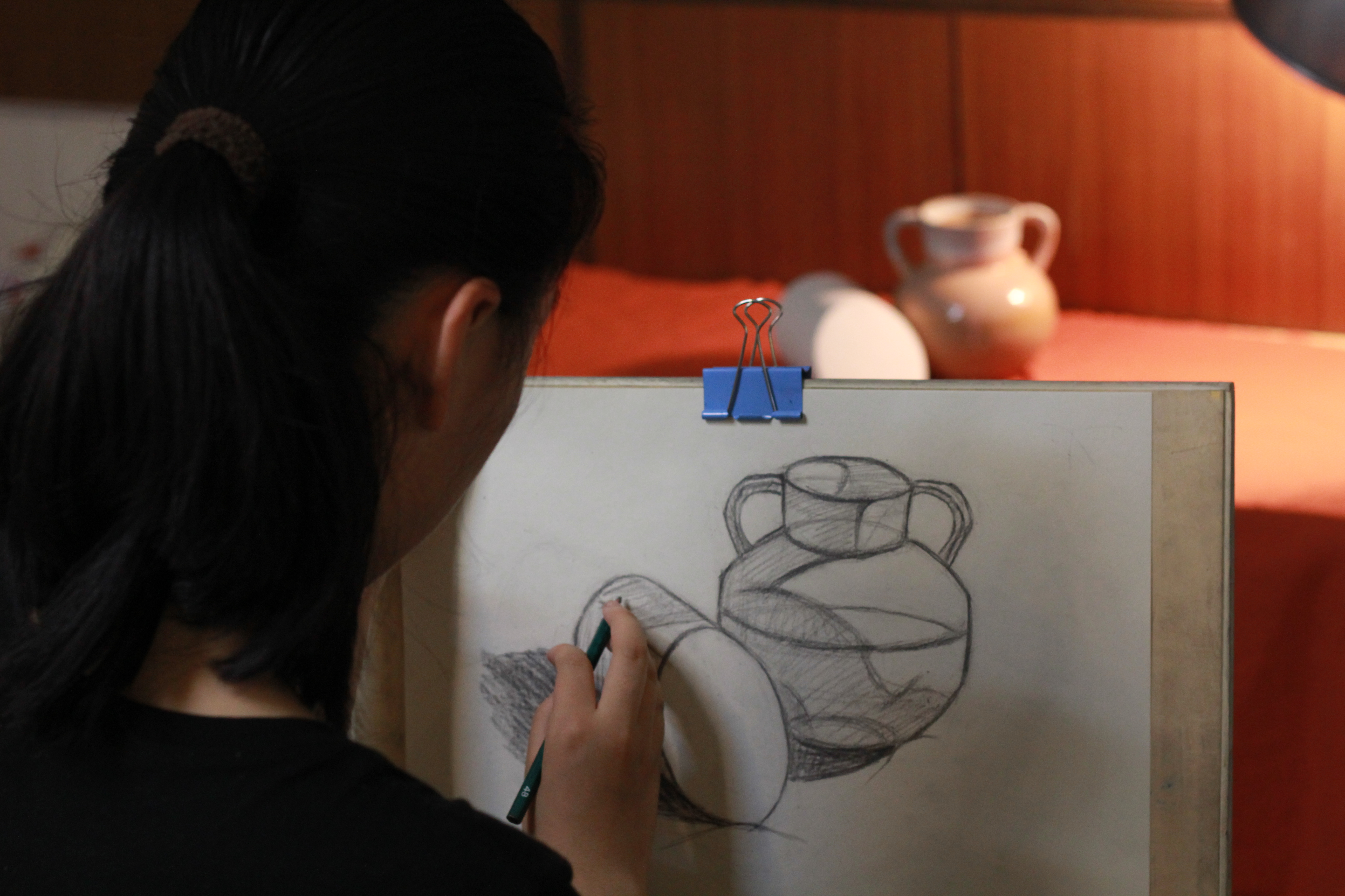 北京课程 艺术培训 绘画培训 素描培训     4,素描方法是从整体入手到